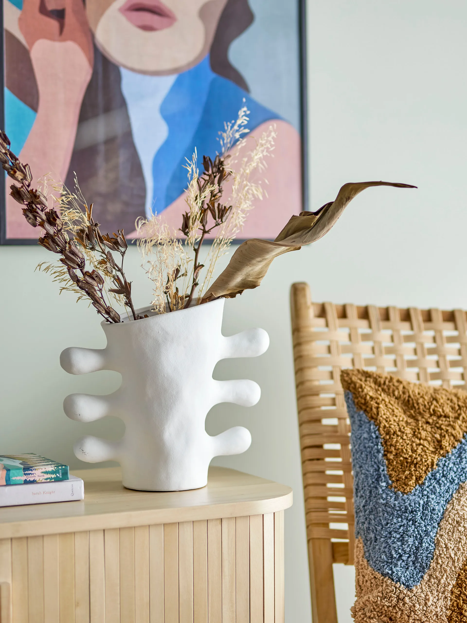 Pernilla 花瓶 26 cm, White Bloomingville