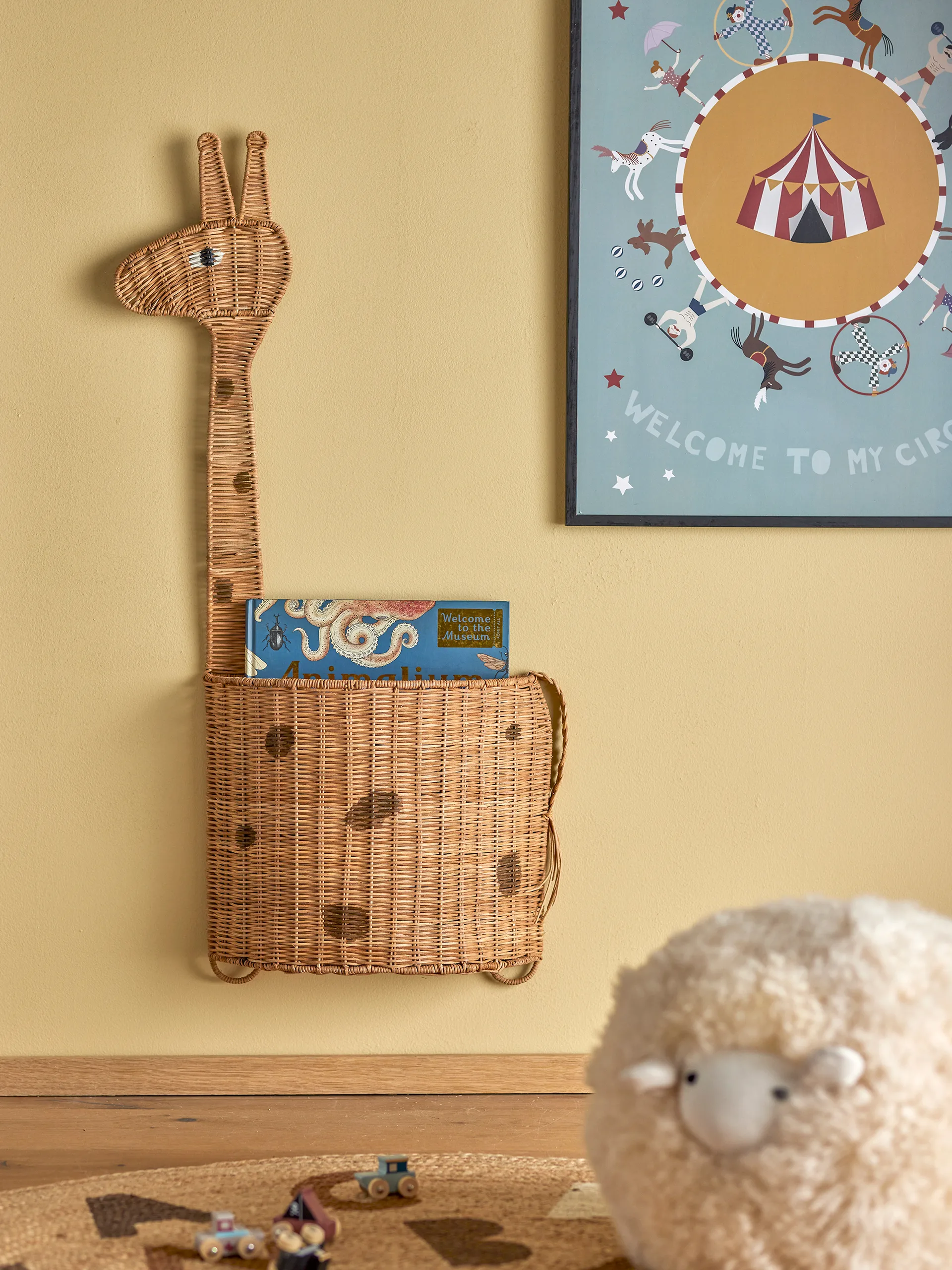 Philine hanging 储物篮 90 cm, Nature giraffe Bloomingville