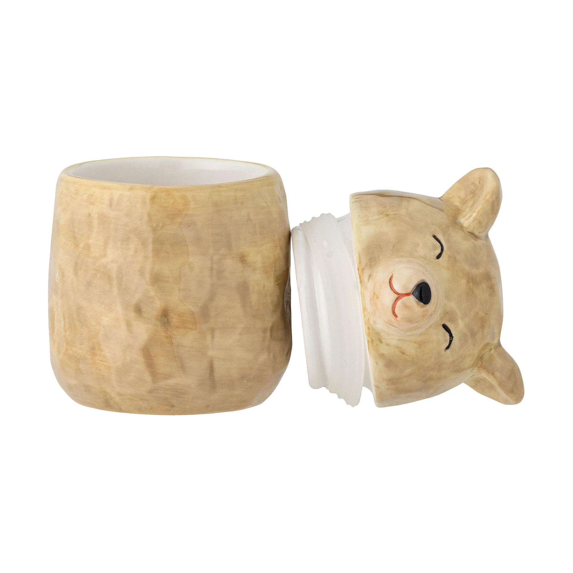 Puk 带盖罐Ø7cm, 棕色 Bloomingville