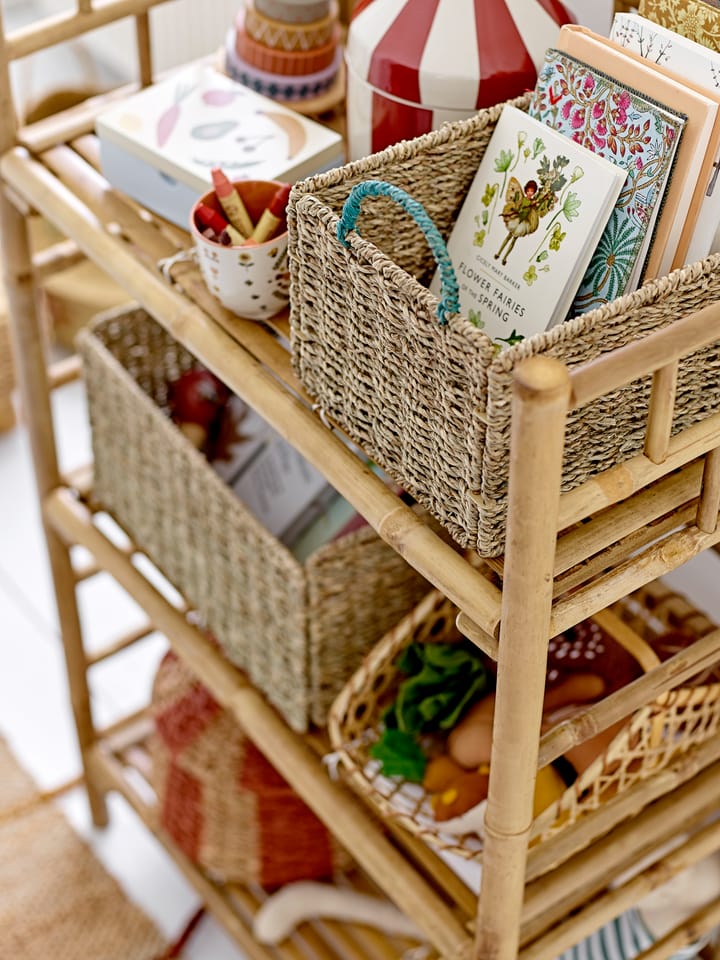 Ruddi basket with lid set om 2, Natural-红色 Bloomingville