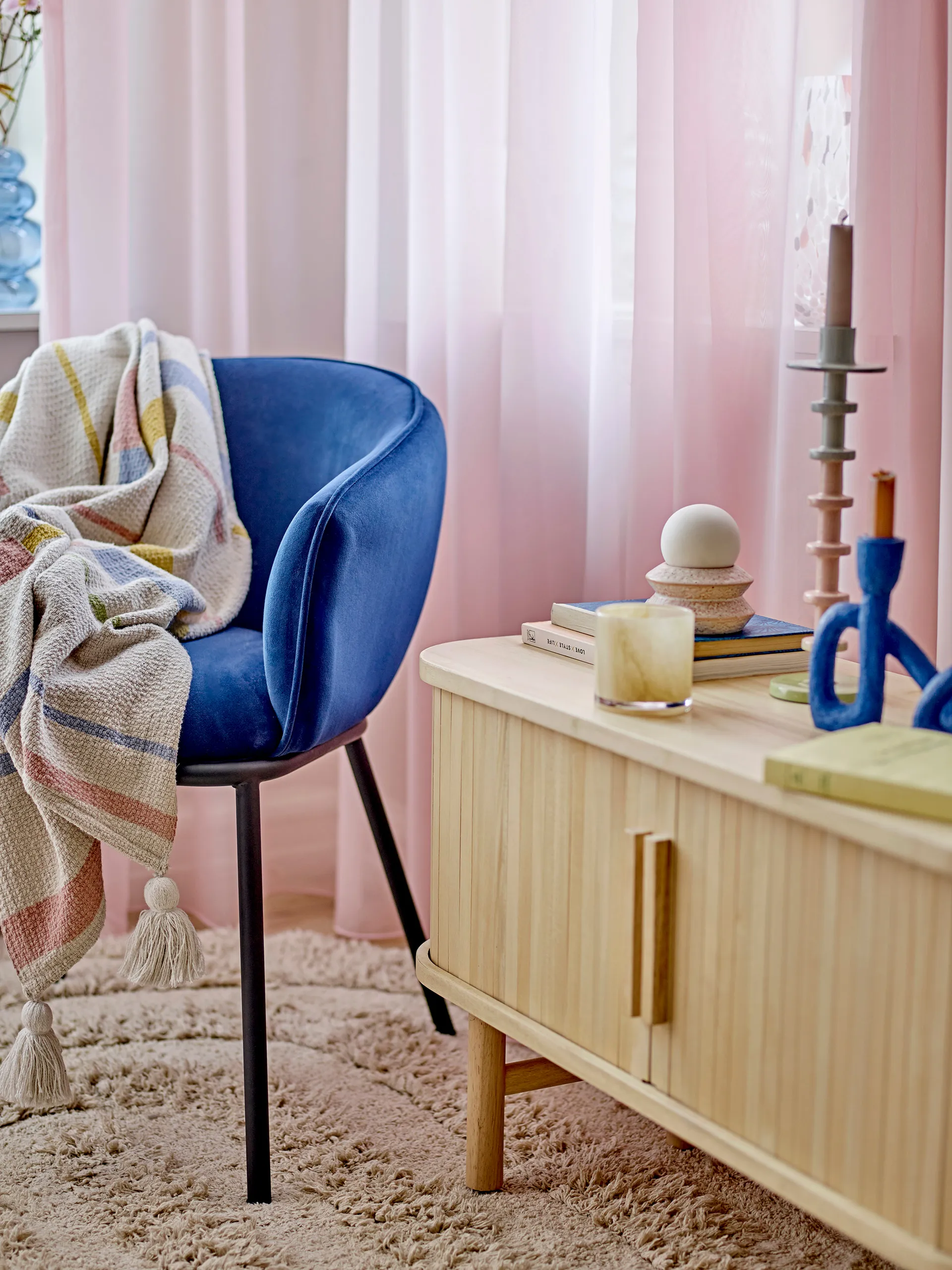 Sakkara 烛台 Ø8x8 cm, 黄色 Bloomingville