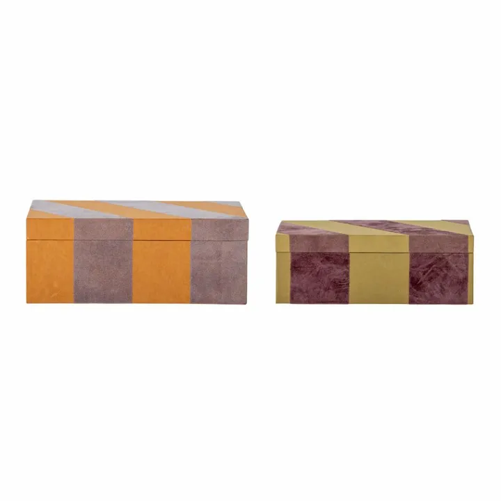 Samira 碗 with lid 2-pack - 橙色 - Bloomingville