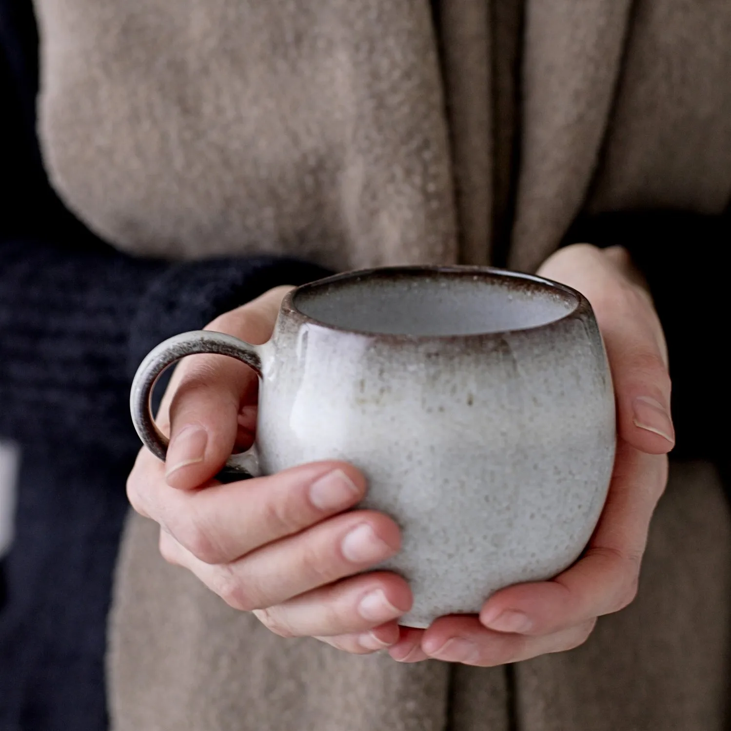 Sandrine 马克杯 8cm, 浅灰色 Bloomingville