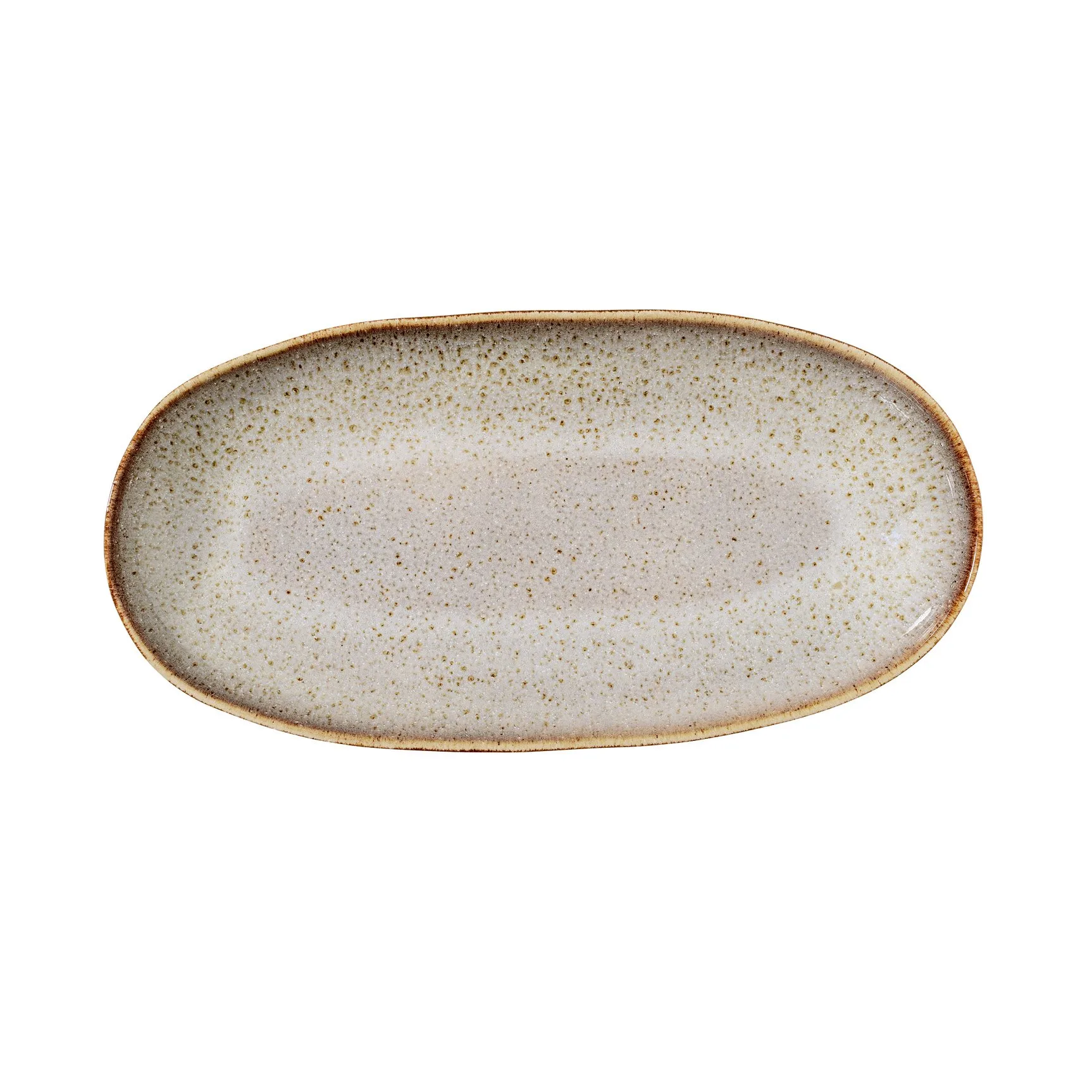 Sandrine small serving platter, light 灰色 Bloomingville