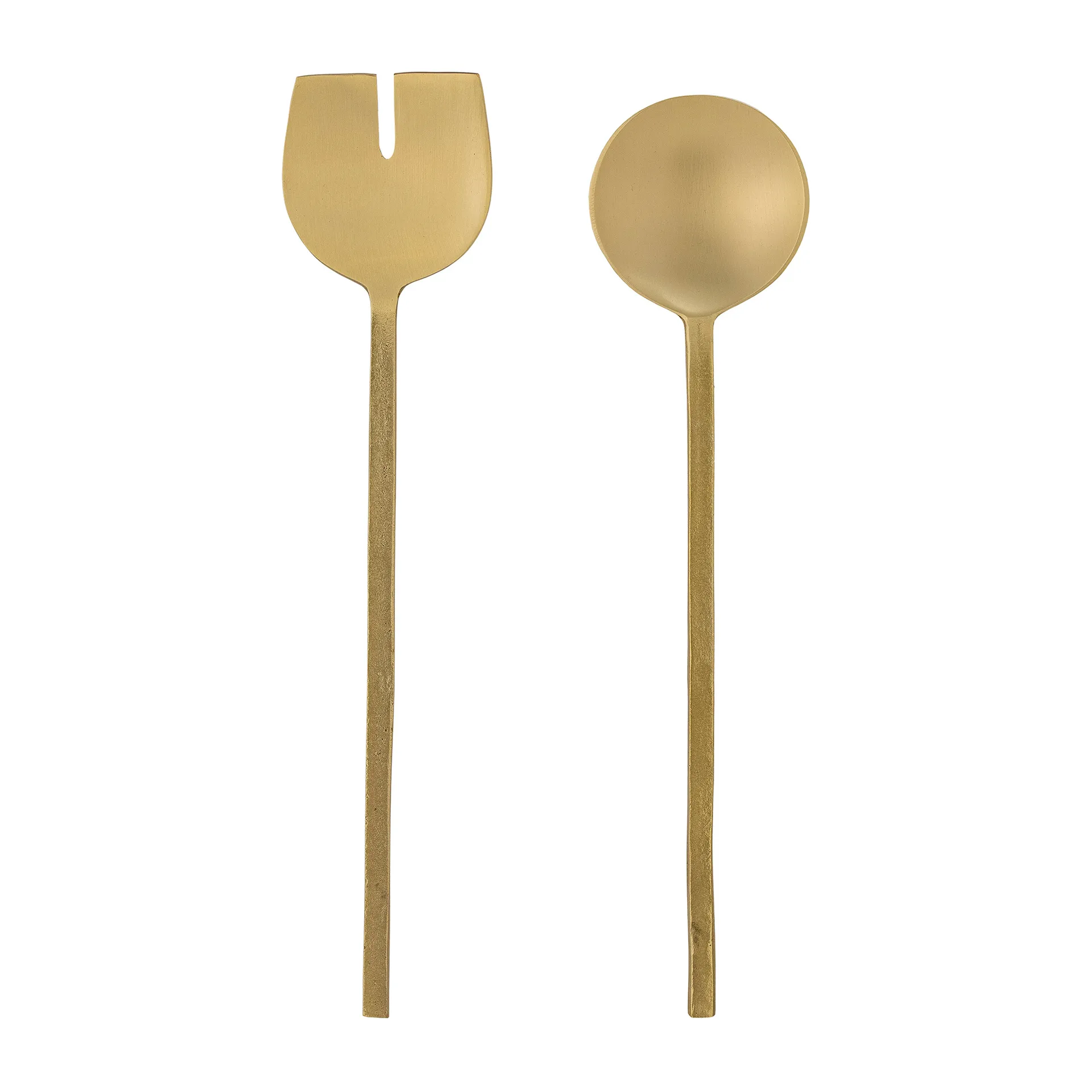 Serra salad 餐具 cutlery 2 pieces, brass Bloomingville