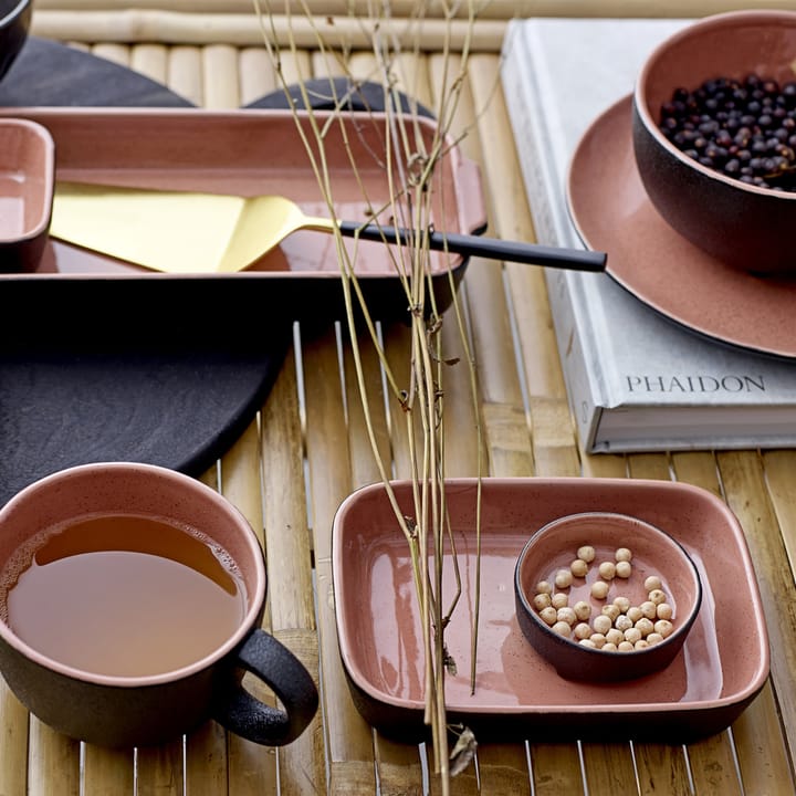 Sienna 碗  Ø14 cm - 橘色-黑色 - Bloomingville