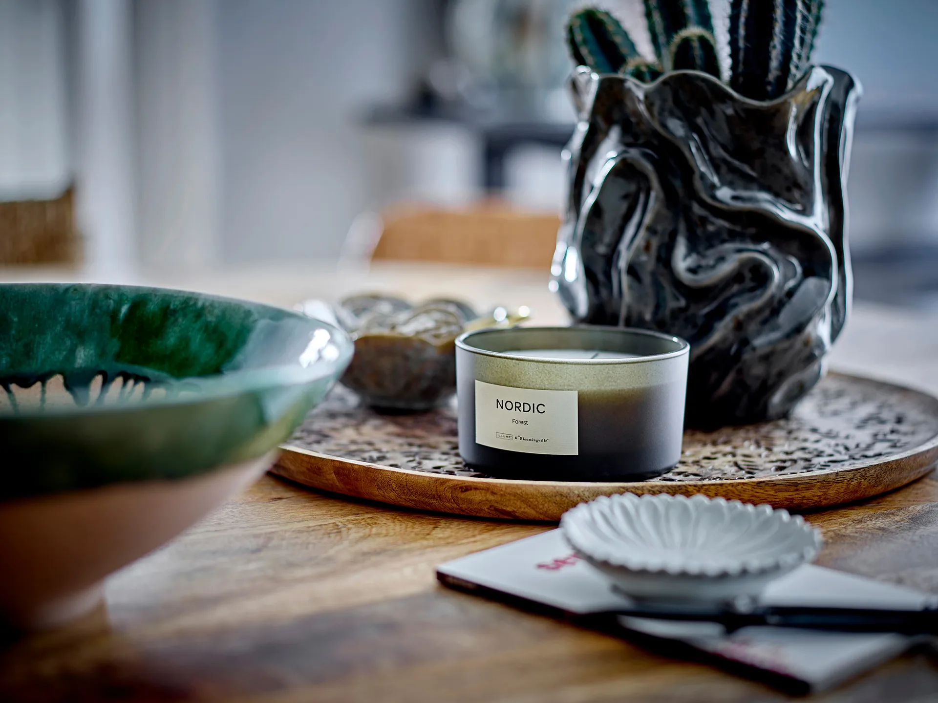 Soumia 花瓶 19 cm, Grey Bloomingville