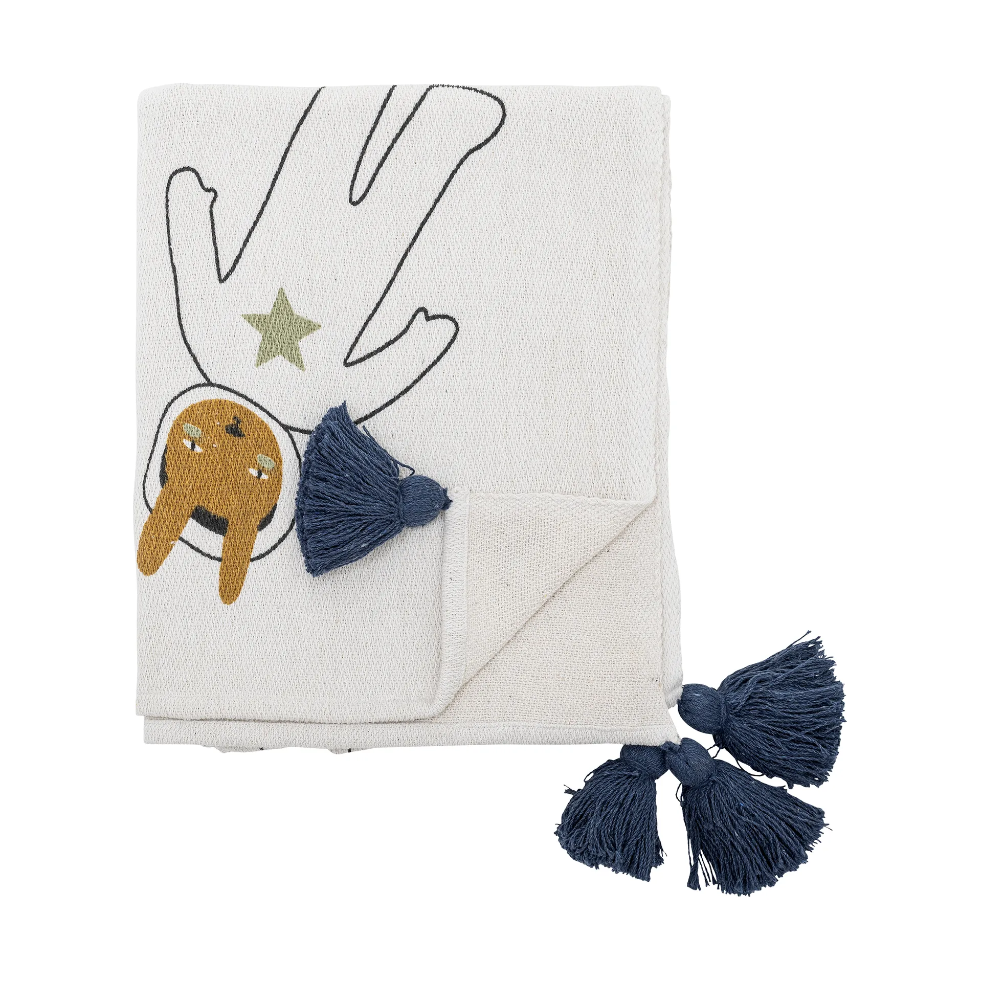 Space 毯子 130x160 cm, 白色的 Bloomingville