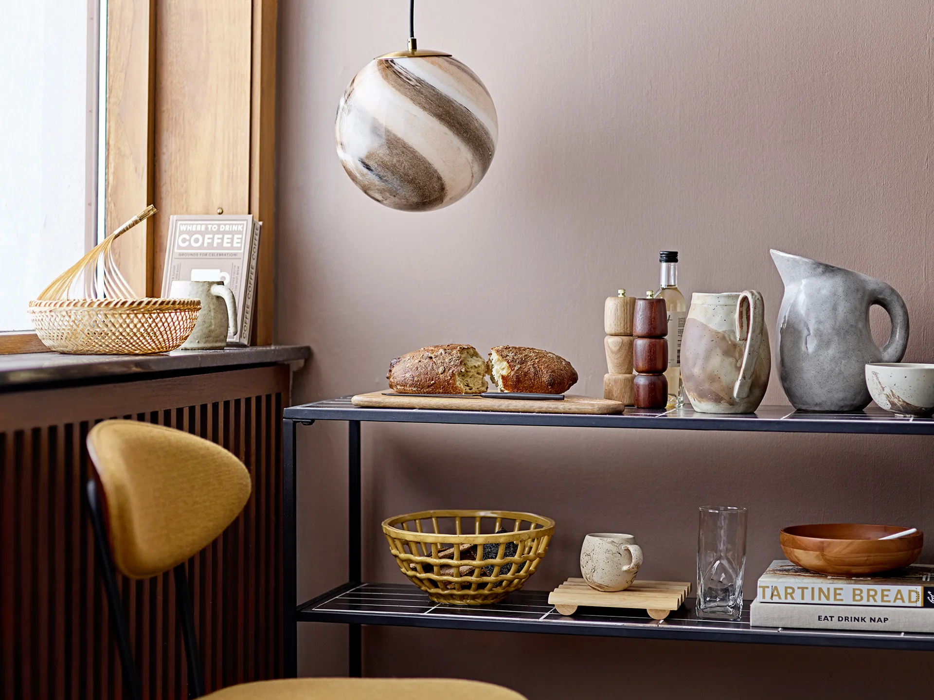 Stacey 碗  Ø14 cm, 棕色 Bloomingville