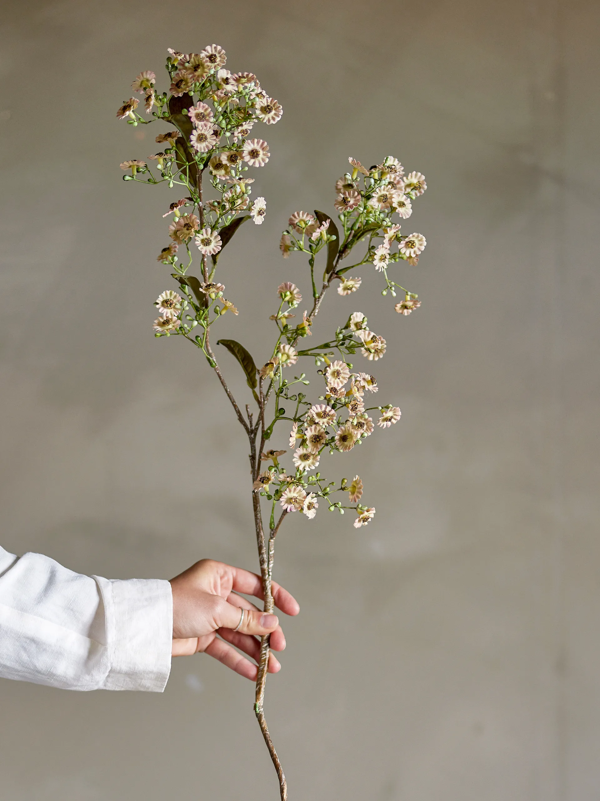 Stem 仿真蜡质花朵装饰摆件, 白色 Bloomingville