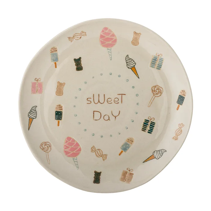 Sweets 陶瓷餐盘直径24厘米 - 自然色 - Bloomingville