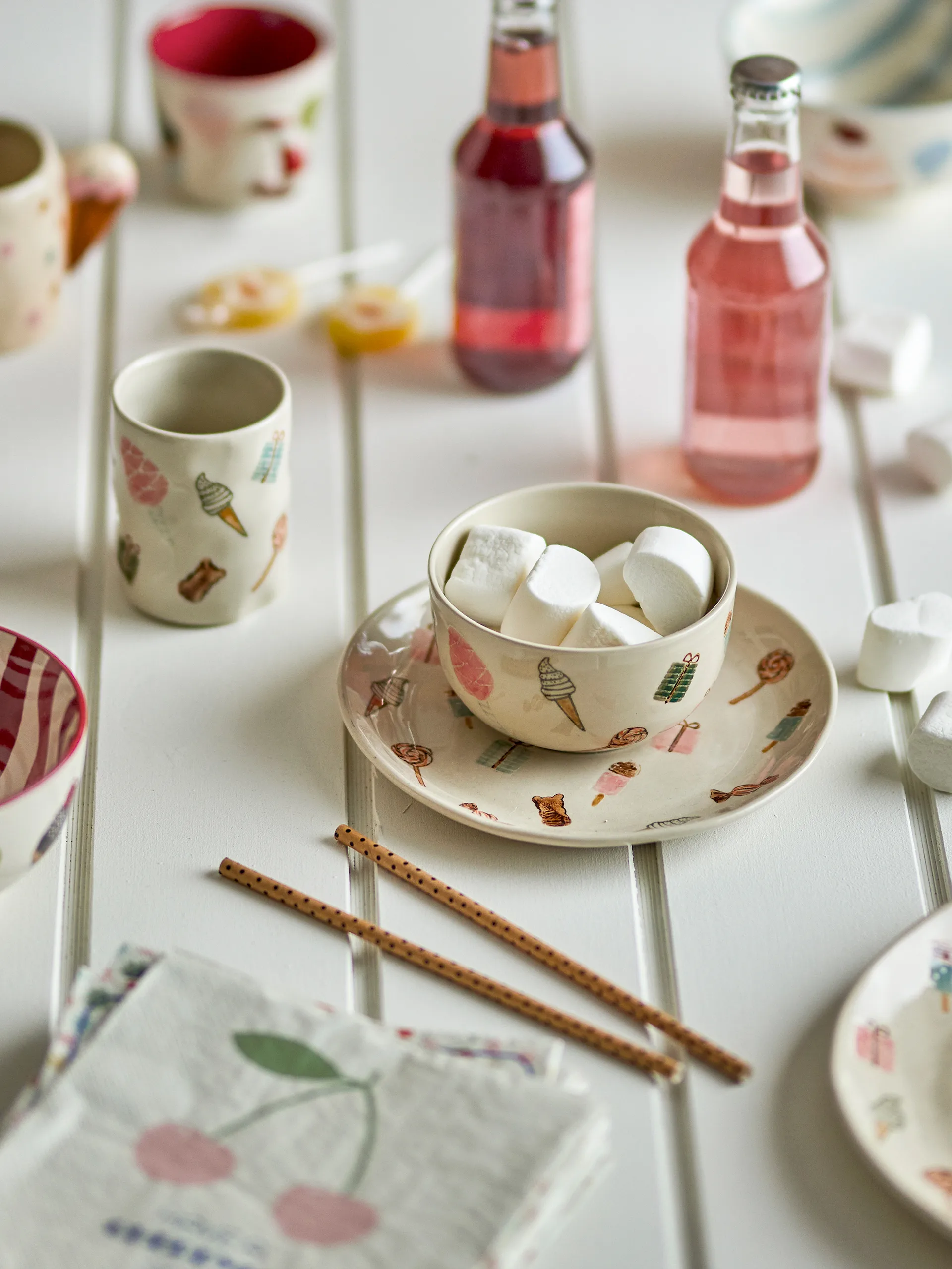 Sweets 陶瓷餐具套装共3件, 自然色 Bloomingville