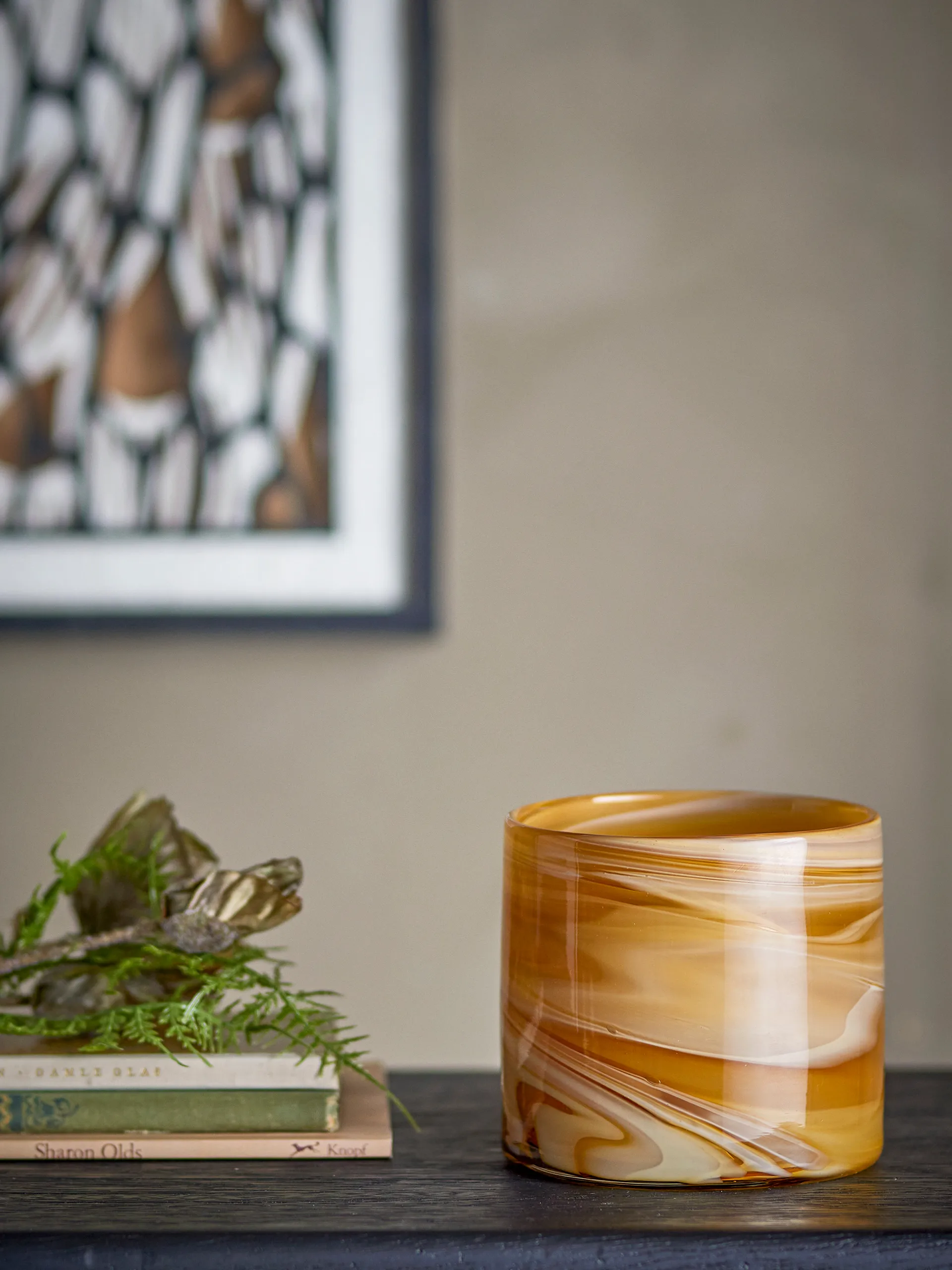 Sylas votive 烛台, 橙色 Bloomingville