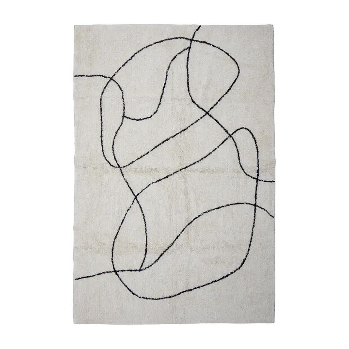 Viga地毯120x180cm - 白色 - Bloomingville