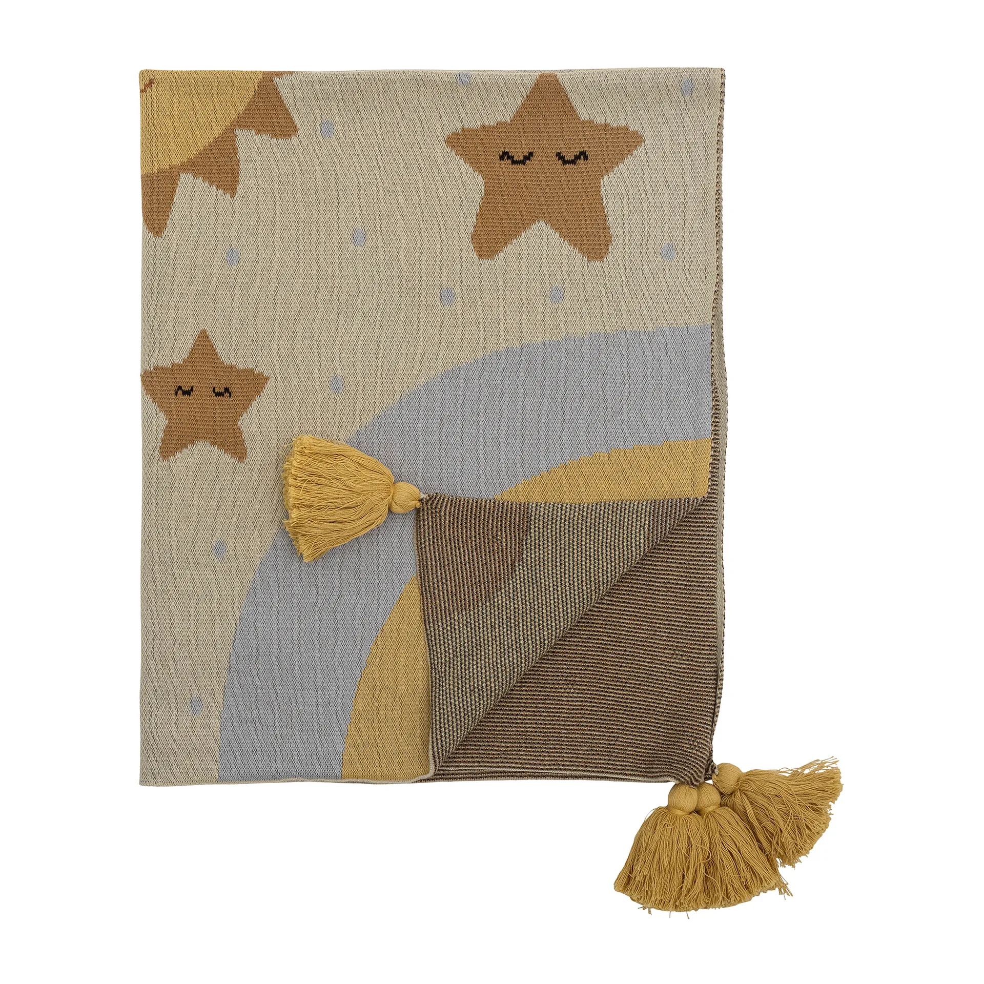 Vigge 毯子  80x100 cm, 黄色 Bloomingville