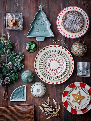 Yule 装饰 Christmas trees 2件 - 米色-绿色 - Bloomingville