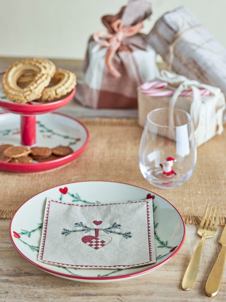 Yule paper napkins 33x33 cm 20-pack, 彩色 Bloomingville