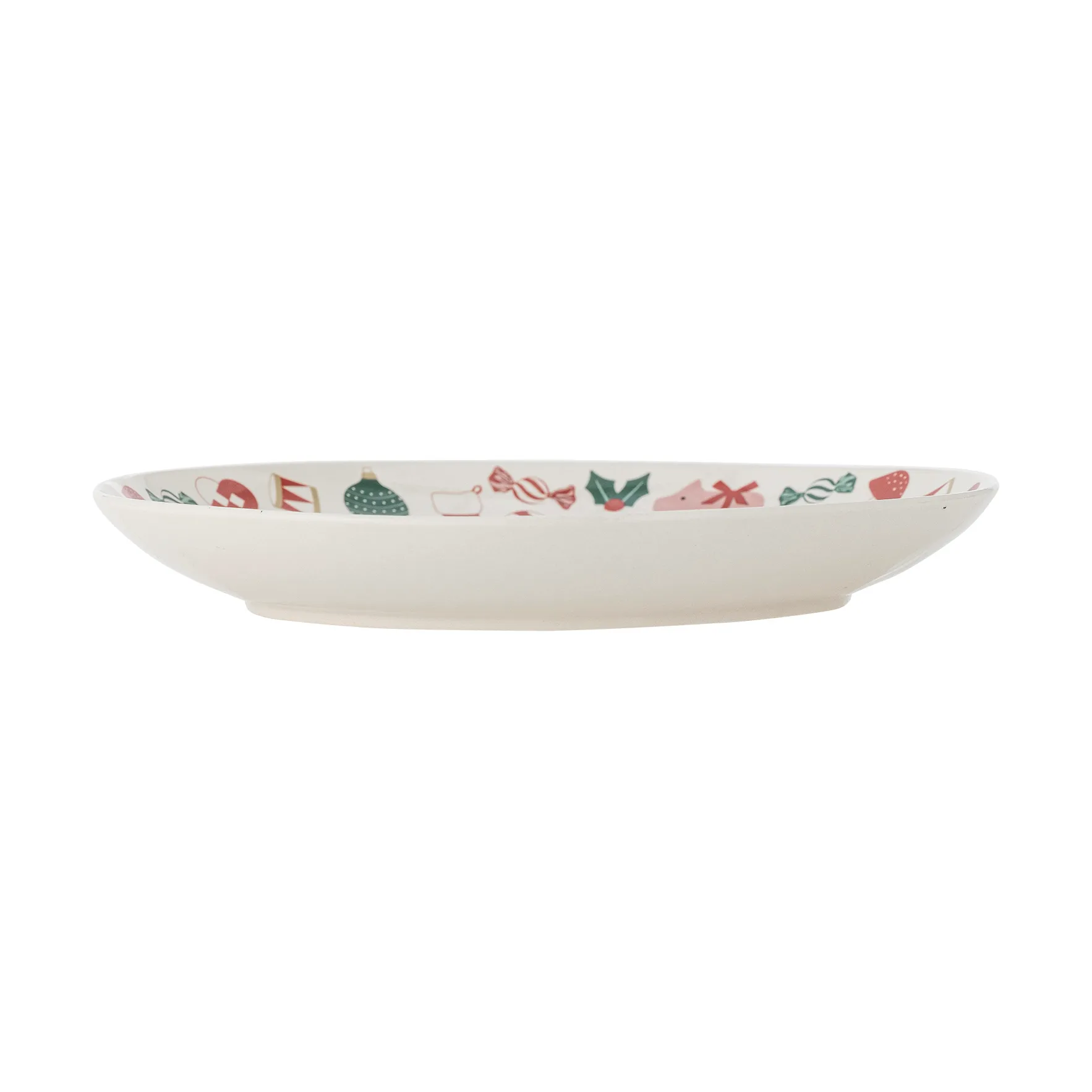 Yule serving platter Ø28 cm, 原色/自然色 红色 Bloomingville
