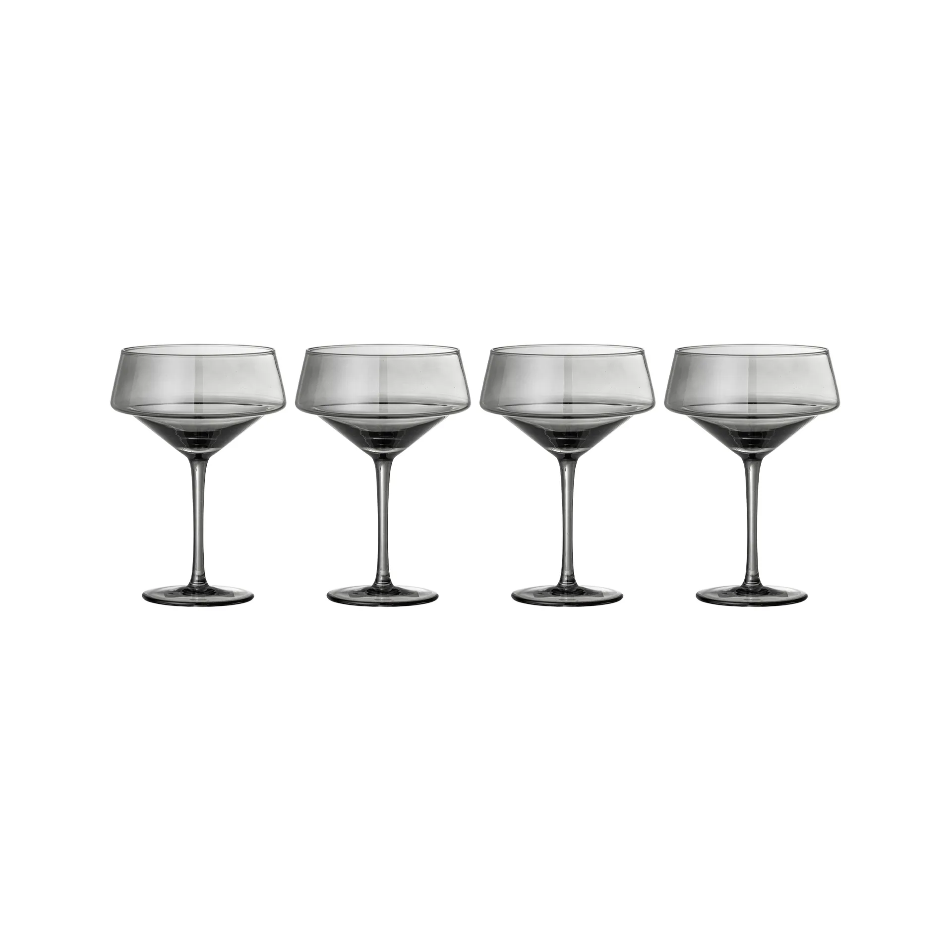 Yvette cocktail glass 33 cl 四件套装, 灰色 Bloomingville