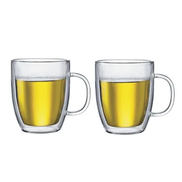 Bistro 带柄双层玻璃杯2只装 - 0.45l - Bodum