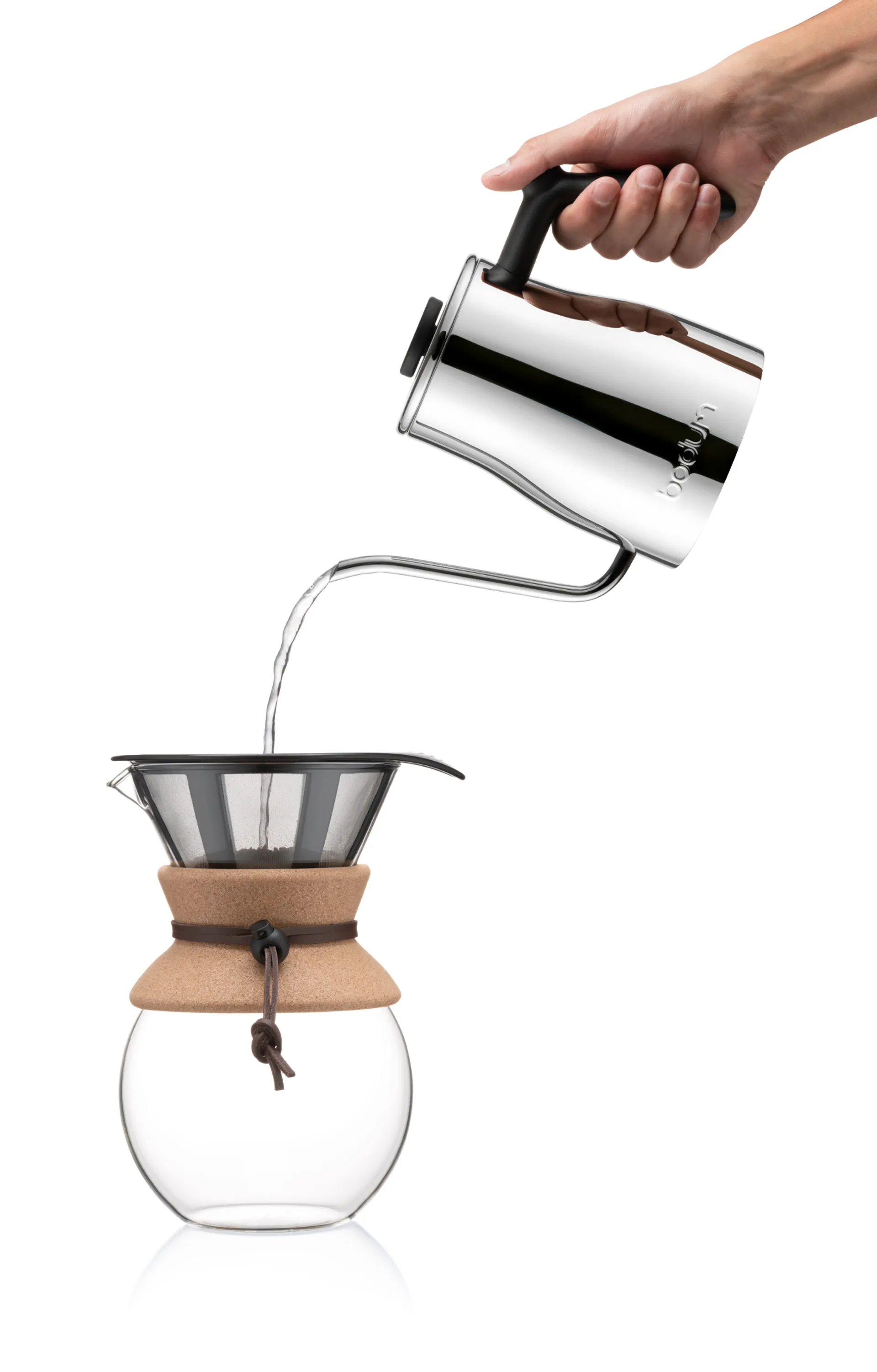 Bistro 铜色细口壶 8, 铬色 Bodum