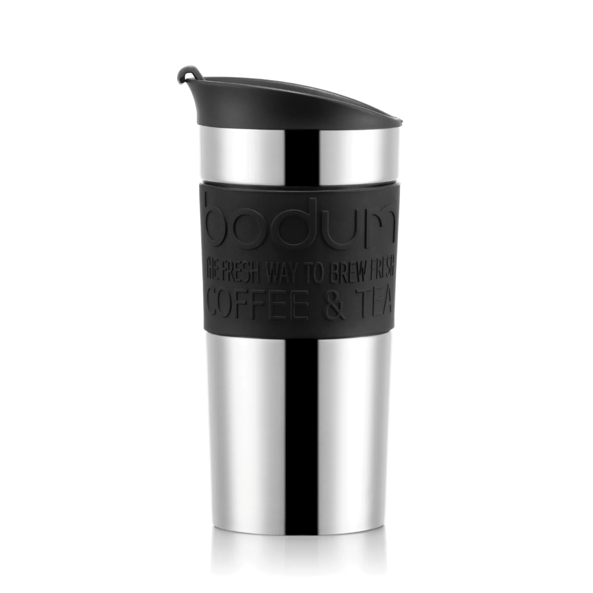 Bodum 旅行马克杯 350ml 不锈钢, 黑色 Bodum