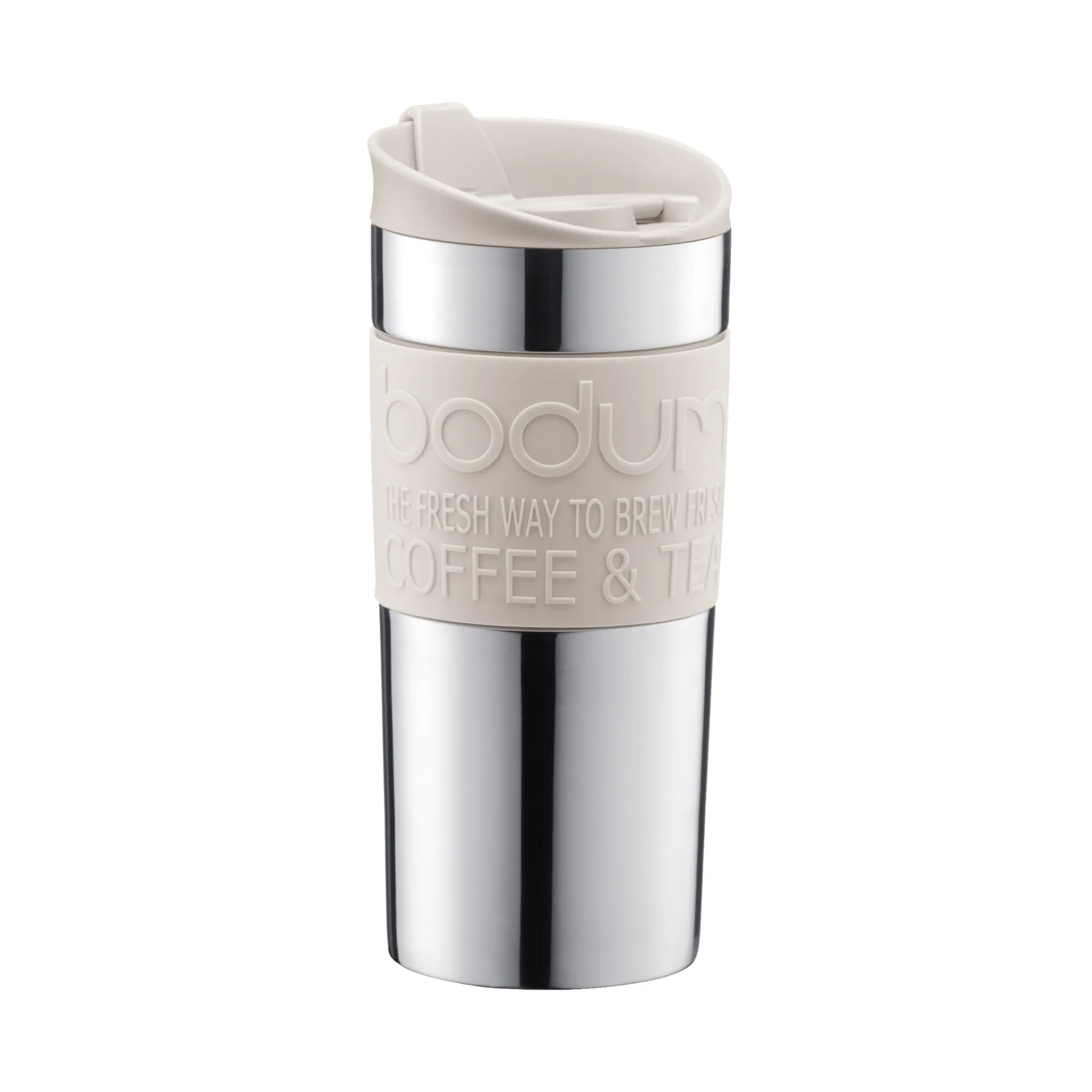 Bodum 旅行马克杯 350ml 不锈钢, 米白色 Bodum