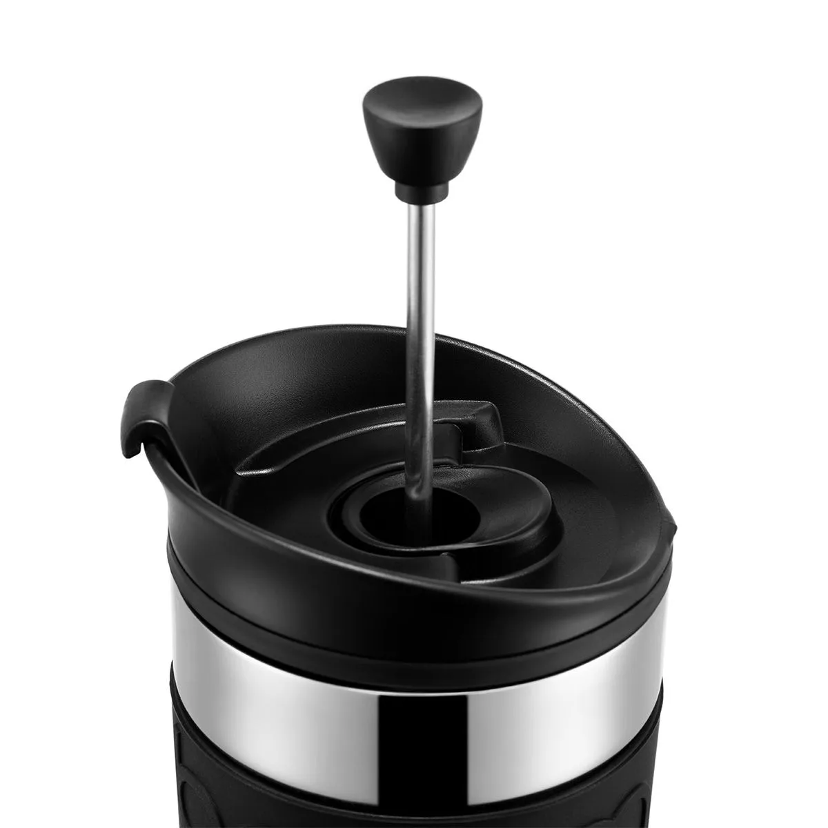 Bodum Travel press 铬色旅行法压马克杯, 黑色 Bodum