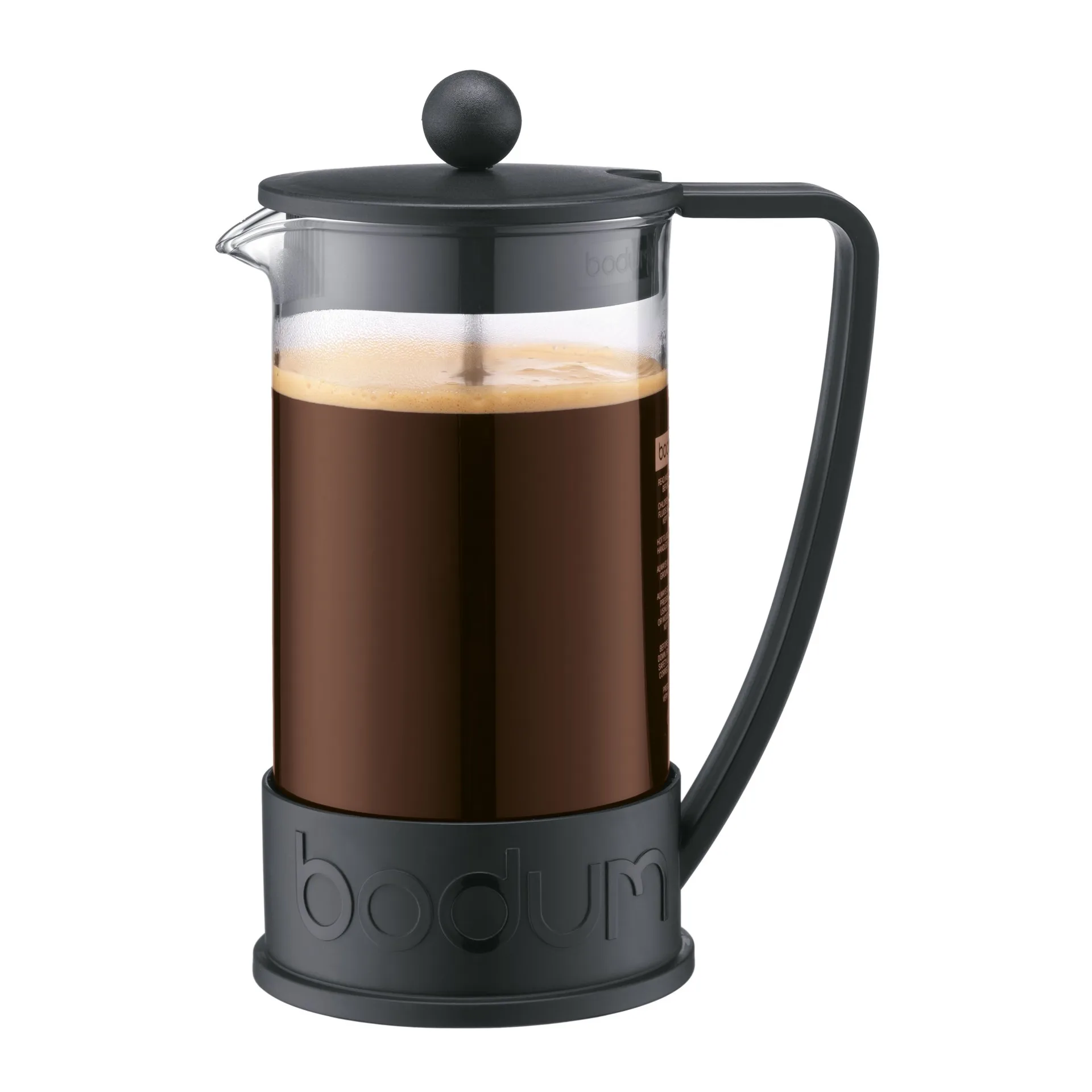 Brazil 法式压滤壶 黑色, 8杯装 Bodum