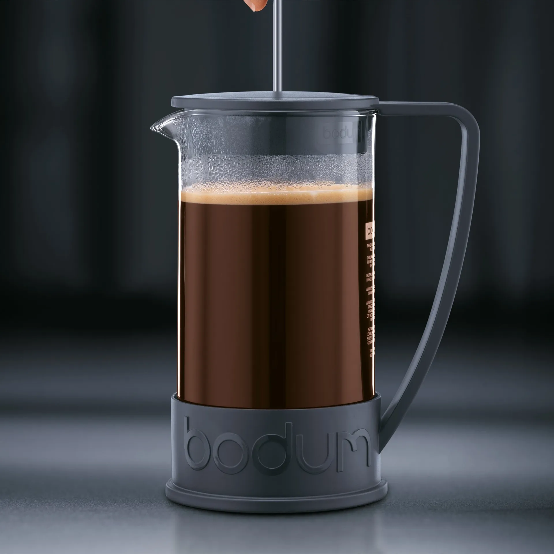 Brazil 法式压滤壶 黑色, 8杯装 Bodum
