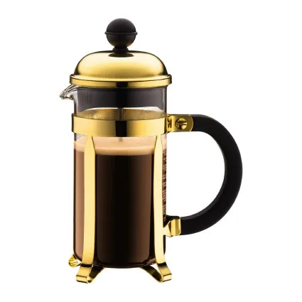 Chambord金色咖啡压滤壶, 3杯装 Bodum
