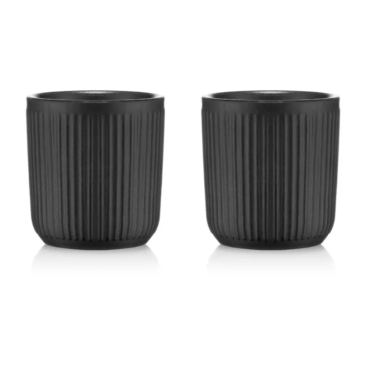 Douro 双层马克杯 2件装 100ml - 黑色 - Bodum