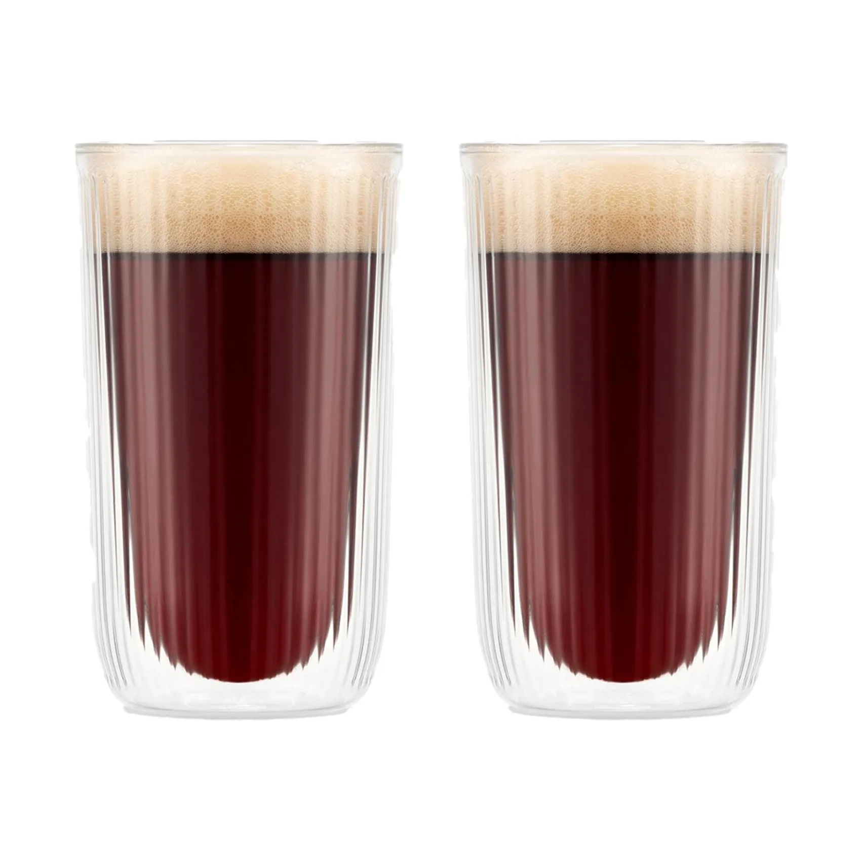 Douro 双层啤酒杯 450ml 2包装, 透明 Bodum