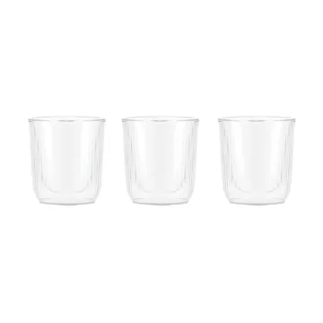 Douro 双层清酒杯 60ml 3包装 - 透明_竹色 - Bodum
