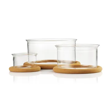 Hot Pot 碗  set with cork lid 三件套装 - Glas - Bodum