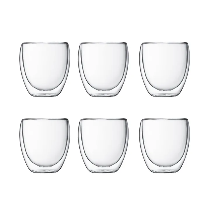 Pavina双层玻璃杯 6件套 - 0.25升 - Bodum