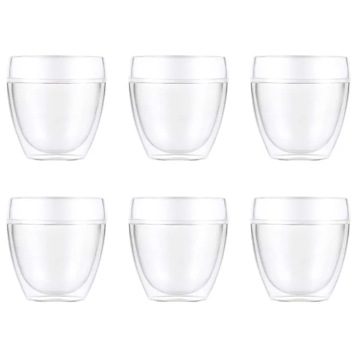 Pavina户外双层塑料杯6件套 - 250ml - Bodum
