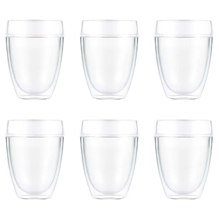 Pavina户外双层塑料杯6件套 - 350ml - Bodum