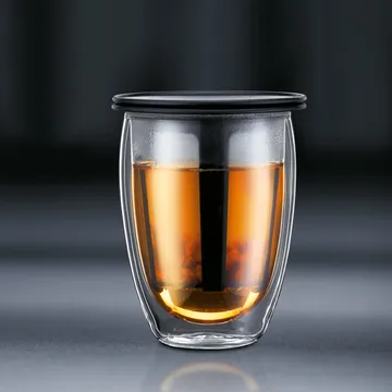 Tea For One带滤茶器玻璃杯 - 黑色 - Bodum