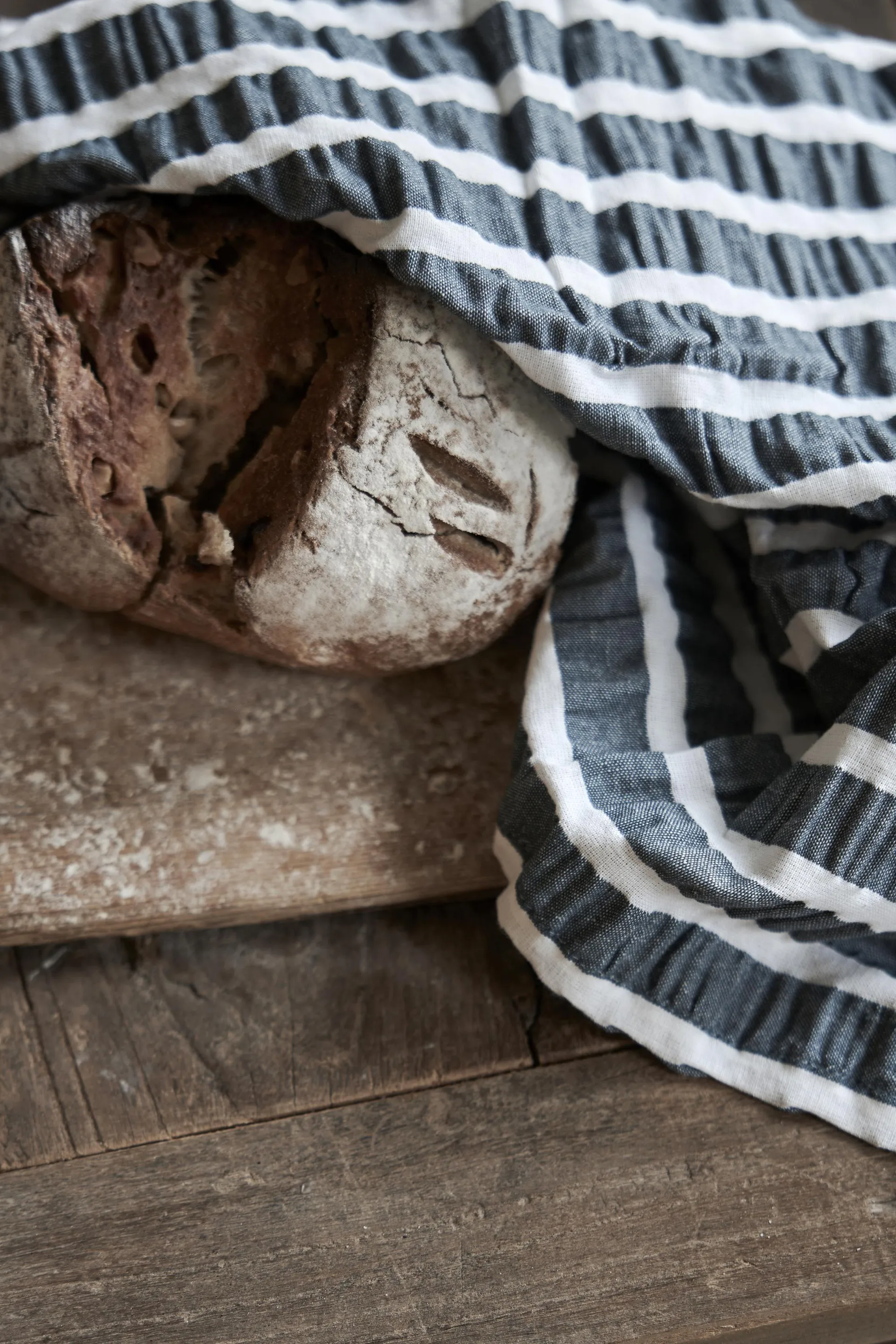 Alina 厨房巾 50x70 cm, 蓝色-白色 Boel & Jan