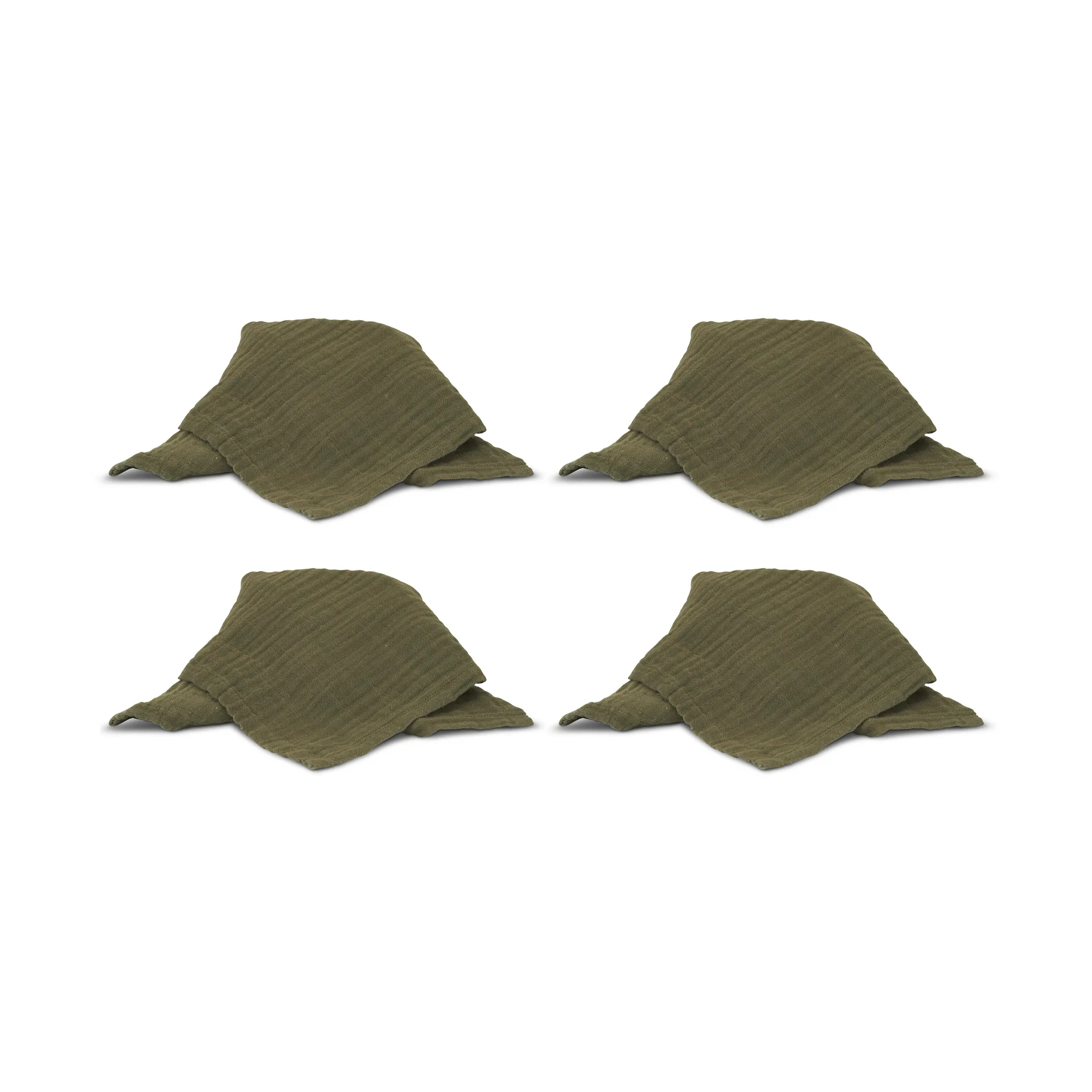 Astrid 餐巾布 40x40 cm 四件套装, 绿色 Boel & Jan