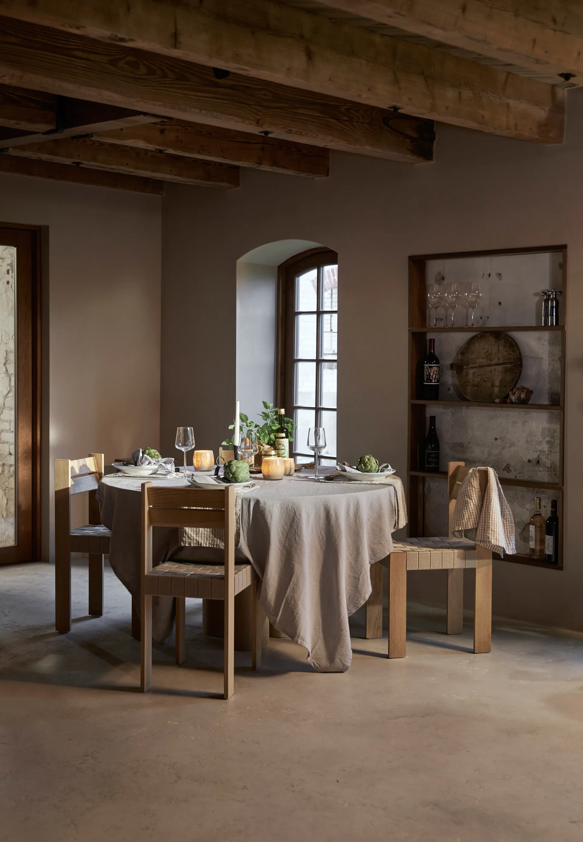 Billie 桌布 150x250 cm, Purple Boel & Jan