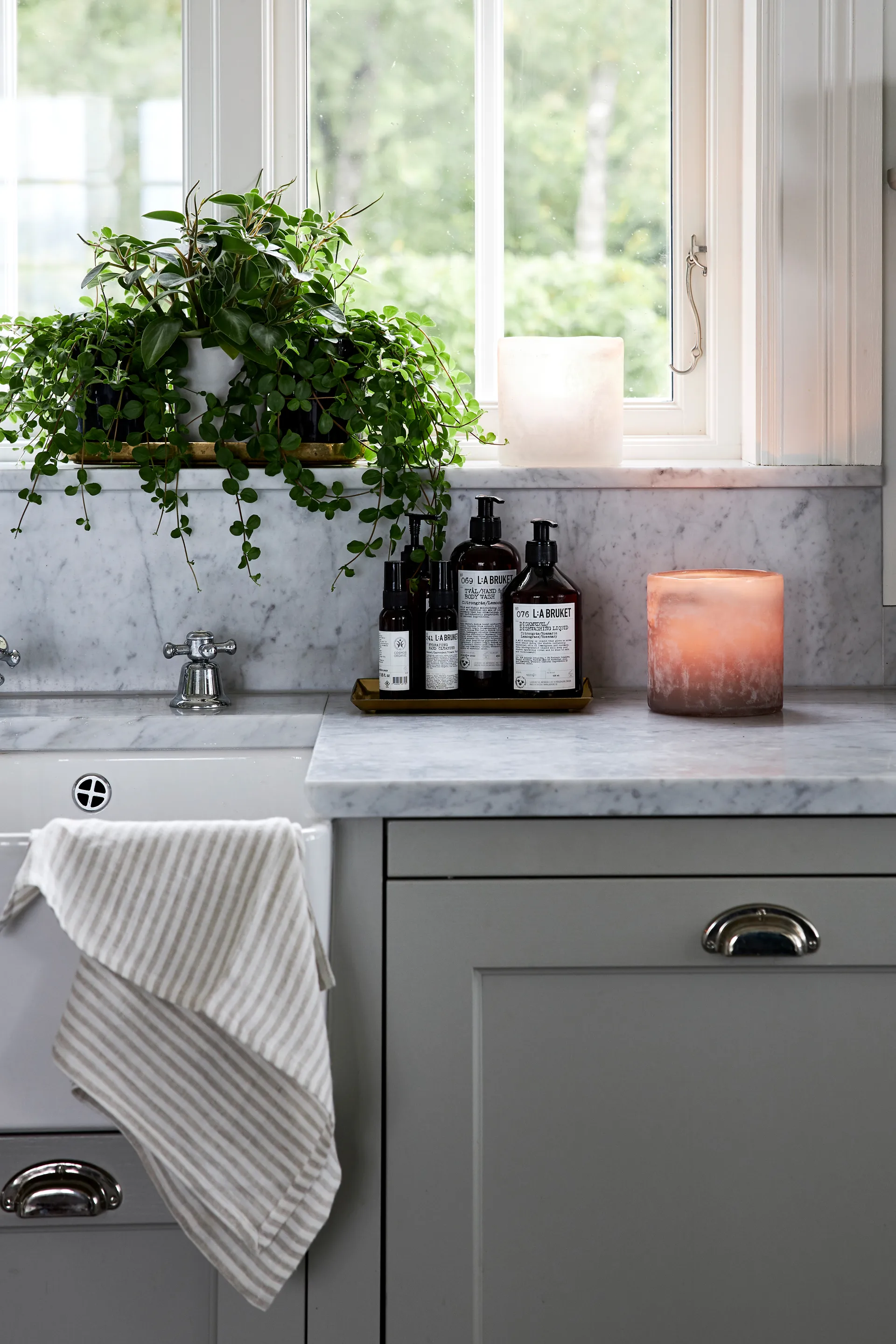 Bungenäs 蜡烛 烛台 Ø8 cm, 棕色 Boel & Jan