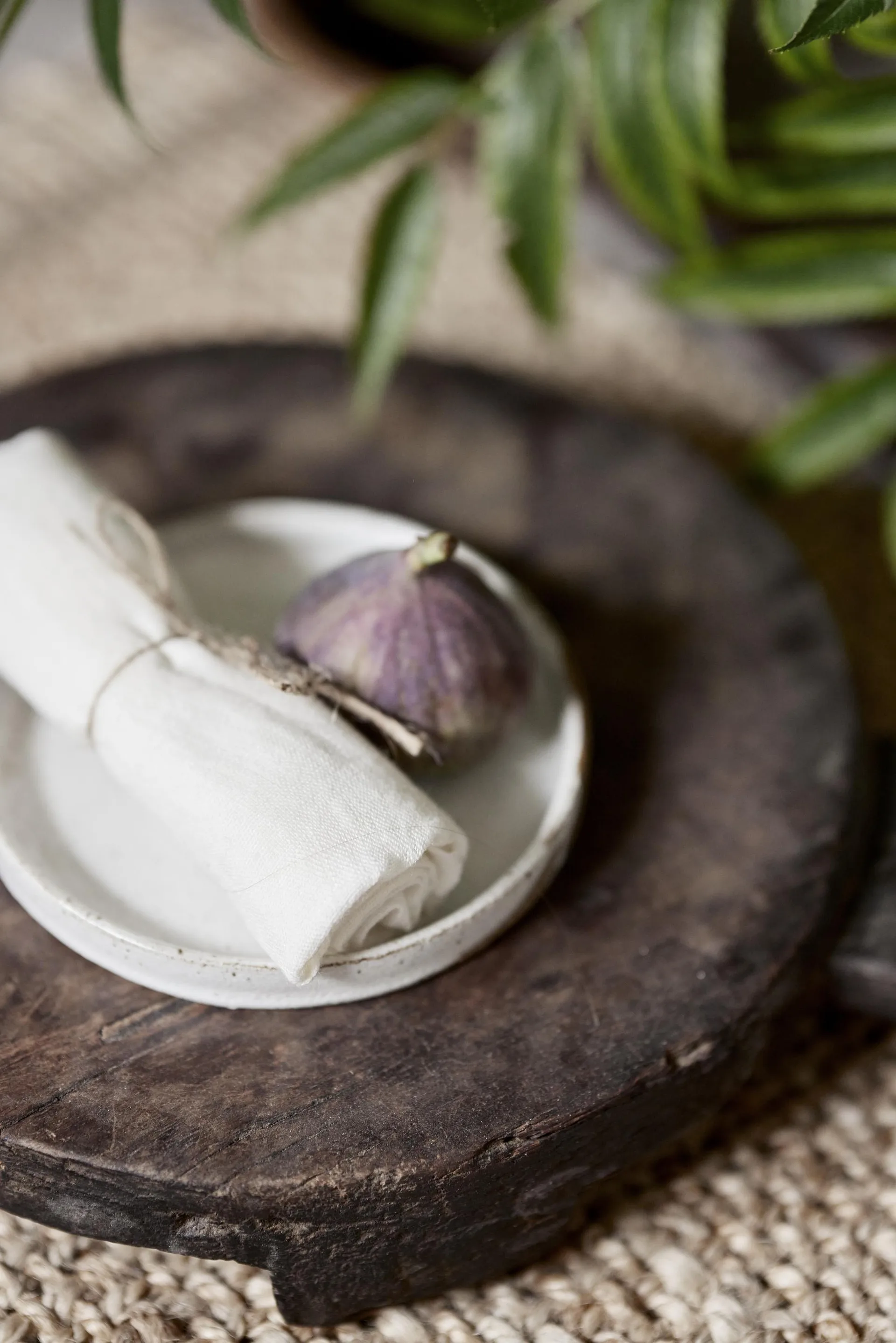 Mandela linen 餐巾纸 40x40 cm, 白色 Boel & Jan