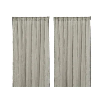 Mirja curtain 130x275 cm 两件套装 - 灰色 - Boel & Jan