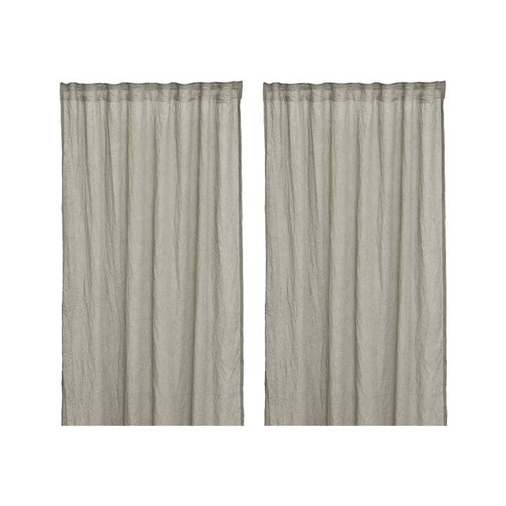 Mirja curtain 130x275 cm 两件套装 - 灰色 - Boel & Jan
