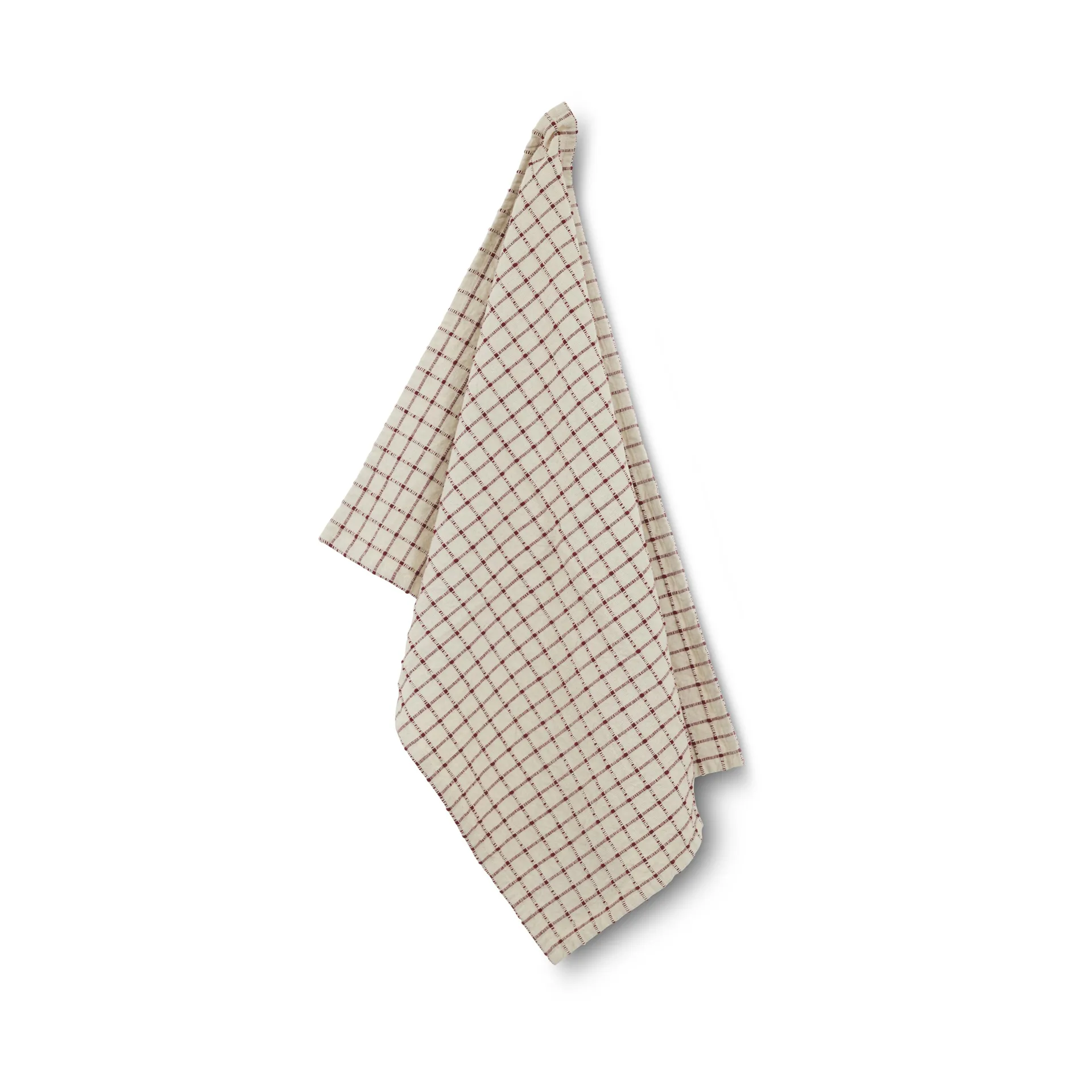 Noor 厨房巾 50x70 cm, Red-Off white Boel & Jan