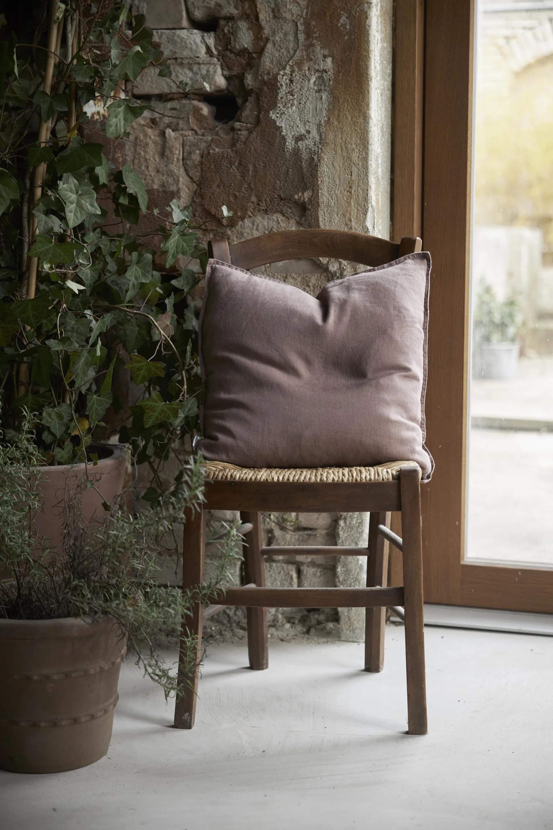 Sabina 枕头套 45x45 cm, Purple Boel & Jan