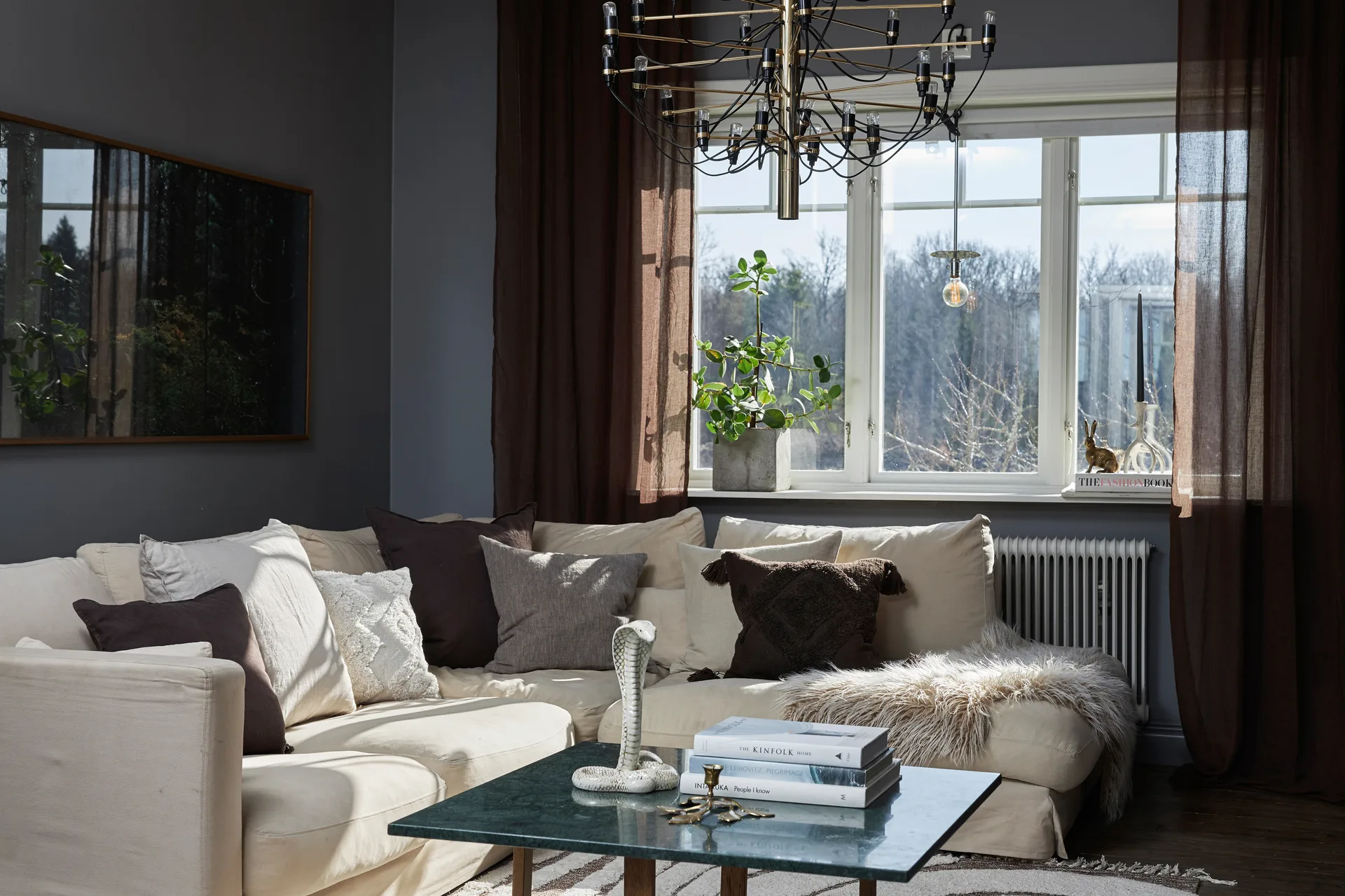 Sabina 靠枕套 45x45 cm, 米色 Boel & Jan