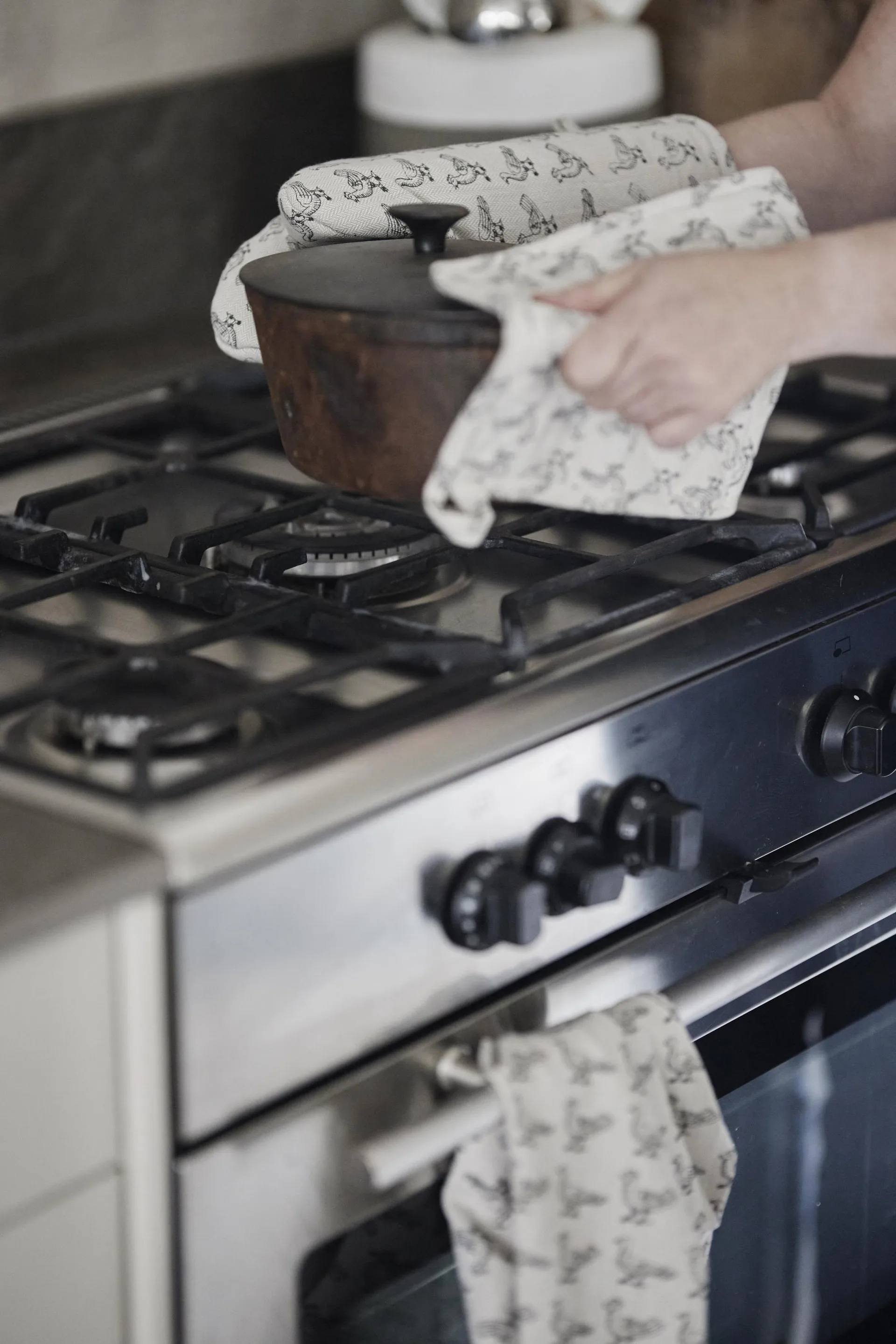 Stina Pot Holder 20x20 cm 两件套装, 米色 Boel & Jan